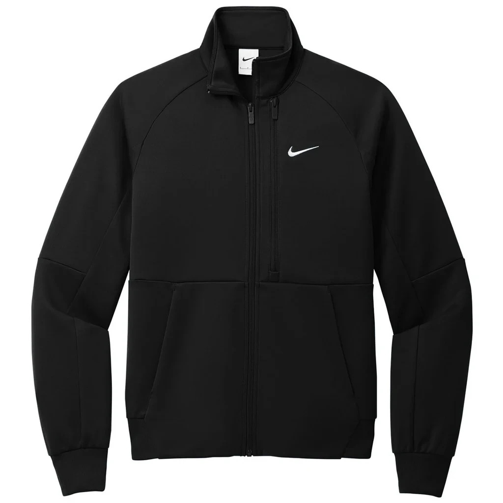 Nike Men’s Black Full-Zip Chest Swoosh Jacket Medium (M)