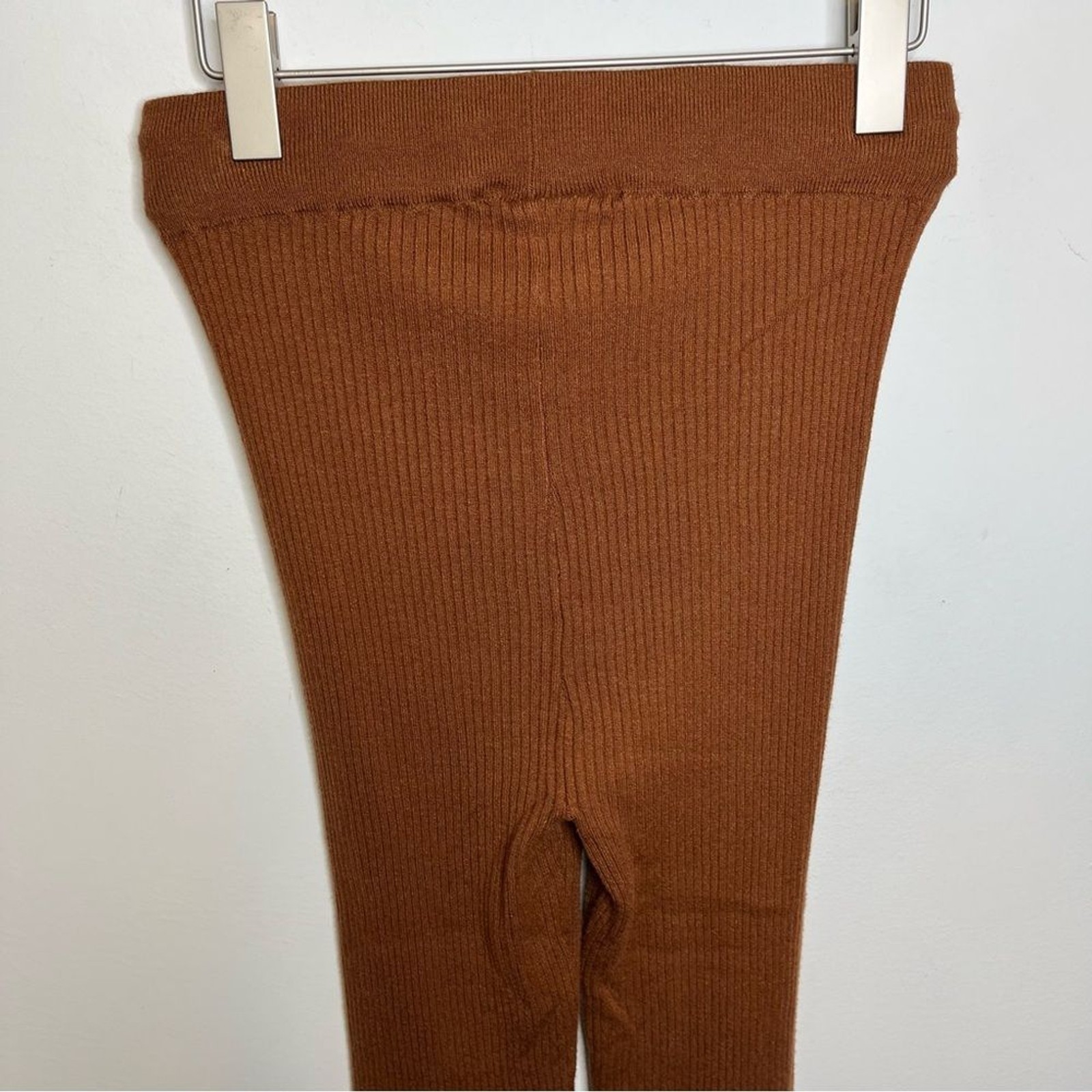 Varley Mocado Rib Knit Leggings Tortoise Shell L