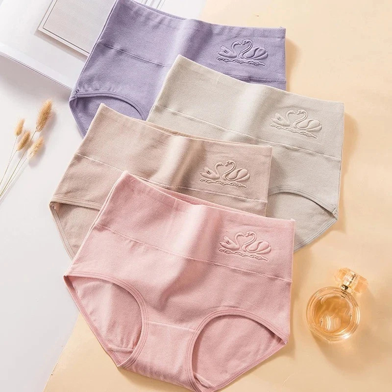 Women 5Pcs Fluxe Incontinence Underwear Leak-Proof Panties Cotton Brief Washable