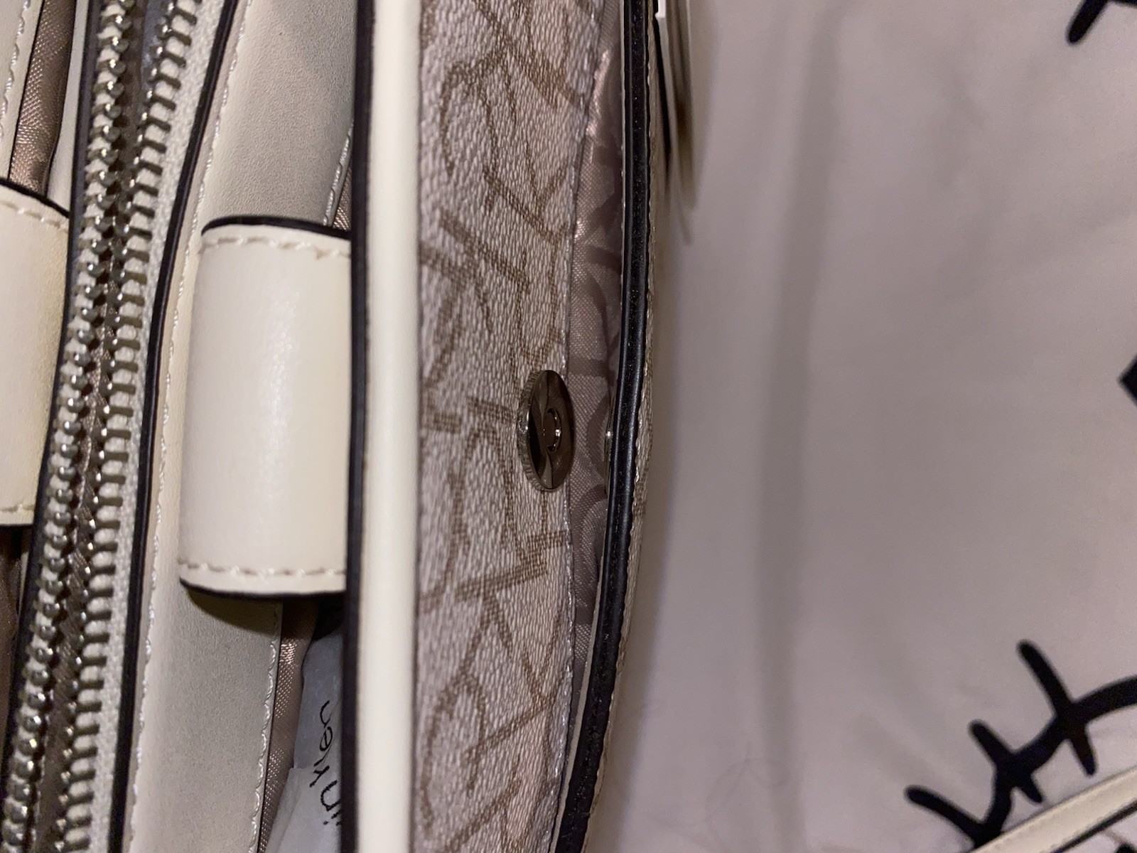 New with Tags Calvin Klein Monogram Orchid Bag