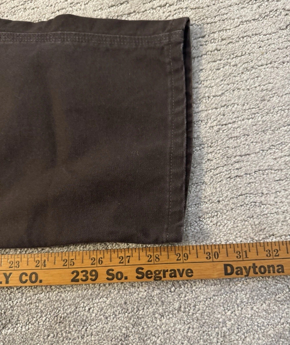 Carhartt Mocha Brown Double Knee Work Wear Carpenter Pants 33×30 B136-DKB