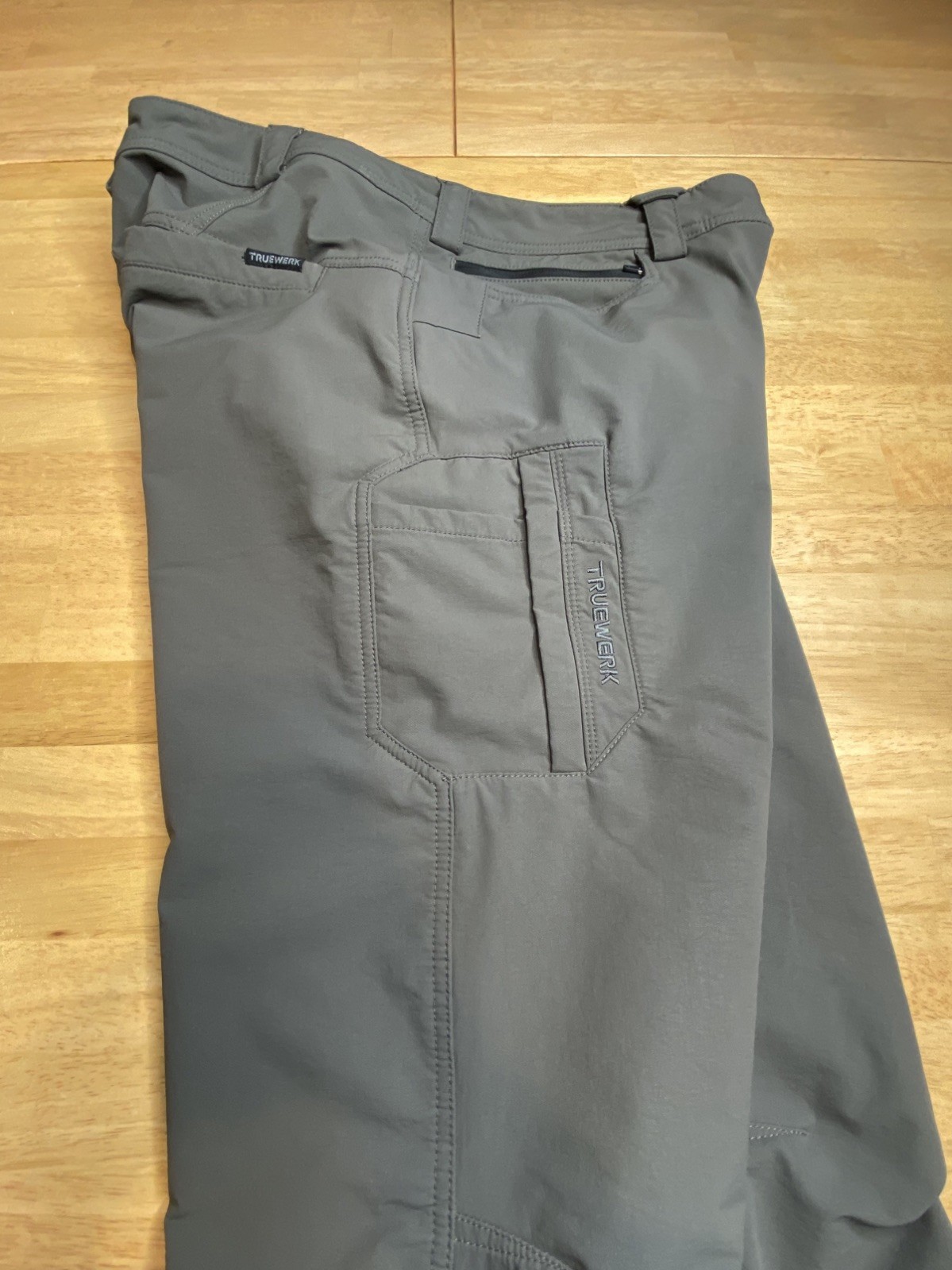 Truewerk T1 Werkpant men’s 38×34 Gray Cargo Tactical softshell workwear pants(G)