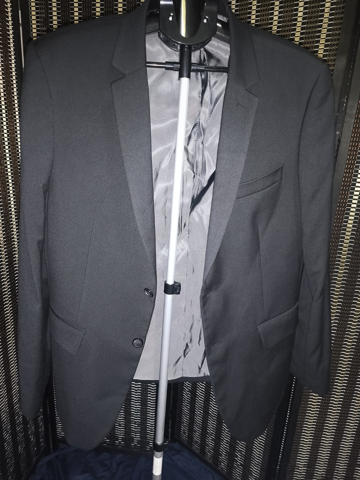 Perry Ellis Blazer Mens Size XL Black Slim Fit Sport Coat Suit Jacket