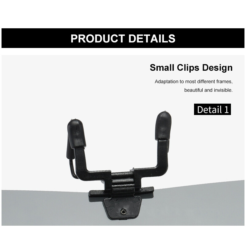 Polarized Clip-on Sunglasses Metal Clip Rimless Lens Over Prescription Glasses