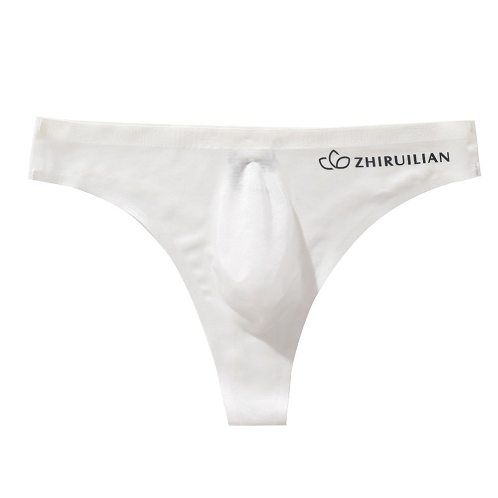 Men Sexy Seamless Briefs Thong Underwear Low Waist Comfortable Thin Underpant US