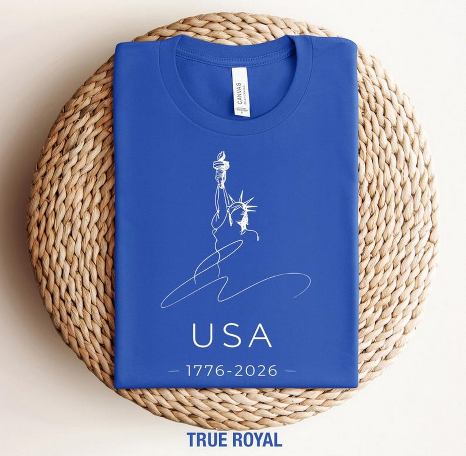 Line Art Statue of Liberty USA 1776-2026 Shirt, Patriotic 4th of July Tee
