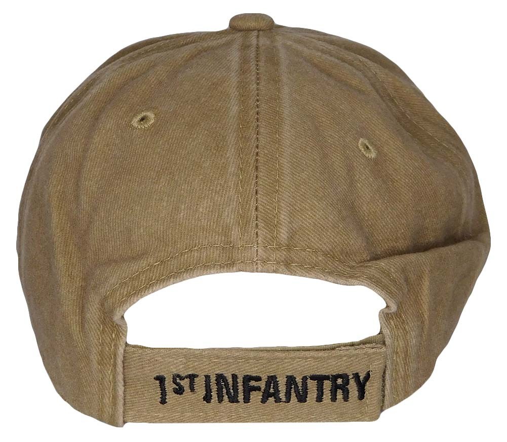 1st Infantry The Big Red One Khaki Acrylic Embroidered Hat Cap – Licensed