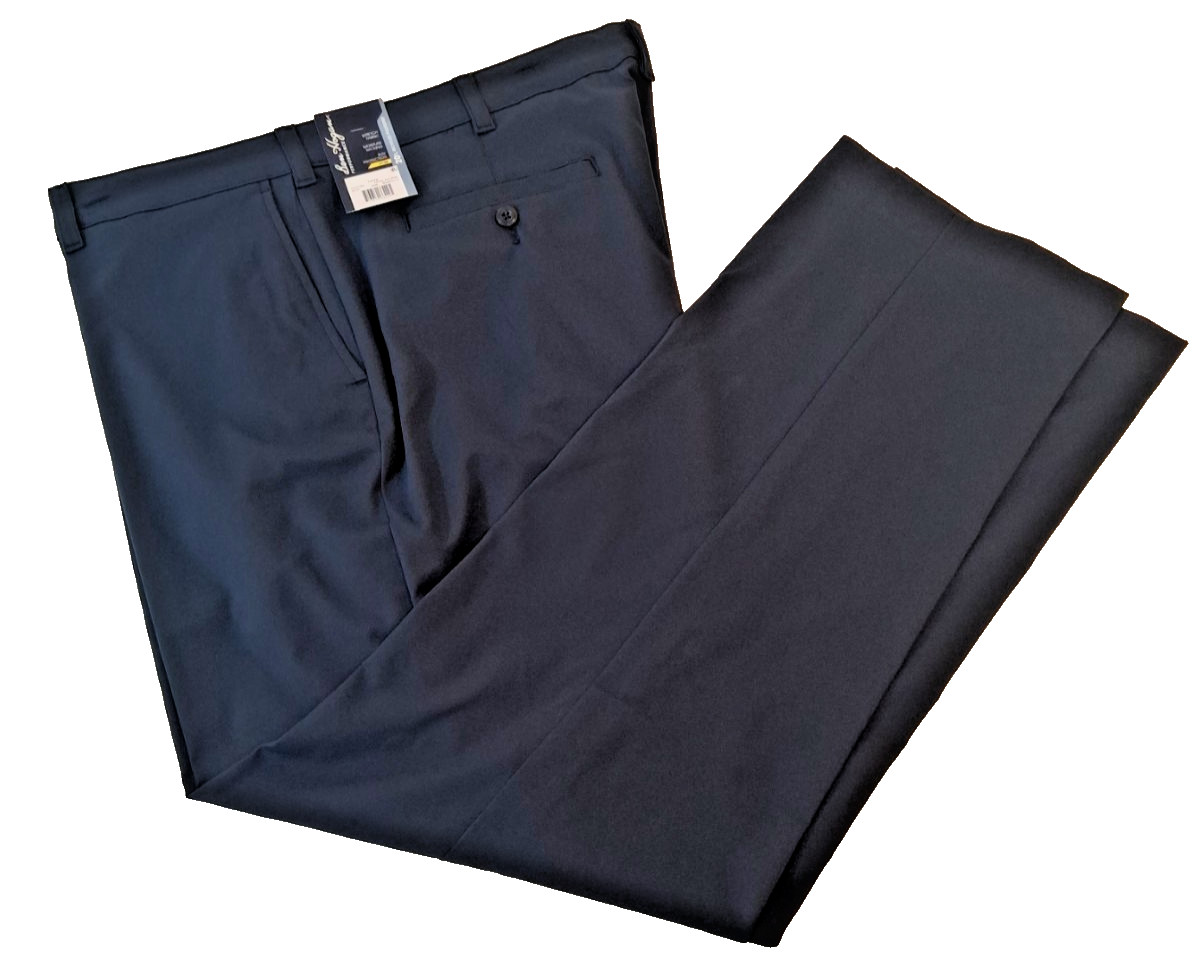 Ben Hogan Mens Performance Pants Stretch Fabric Size 32×32 Navy Blue New