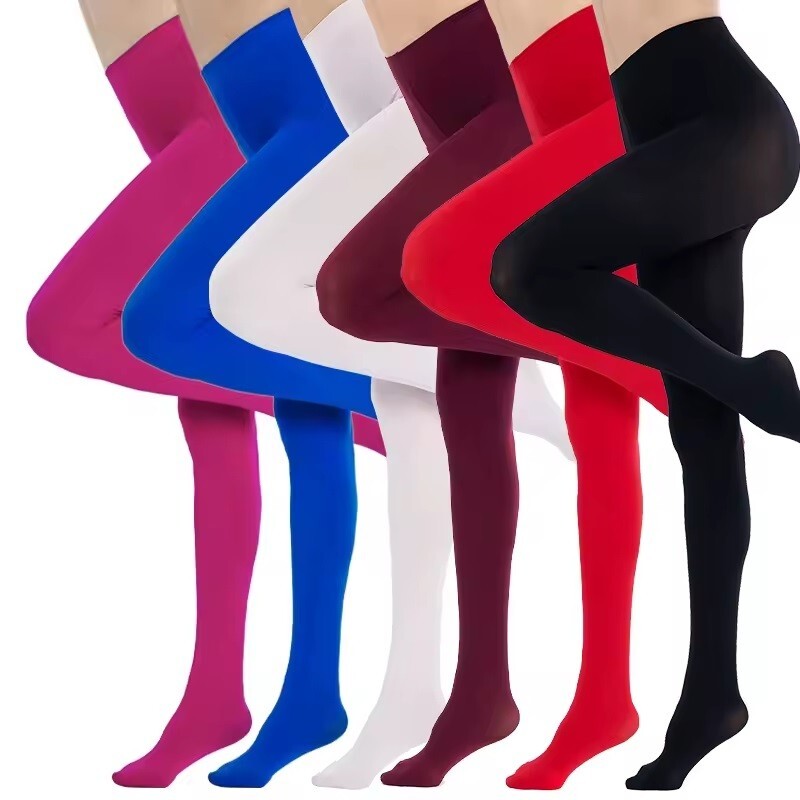 WOMEN’S CANDY COLOR OPAQUE PANTYHOSE STOCKINGS TIGHTS SEXY VELVET SLIMMING