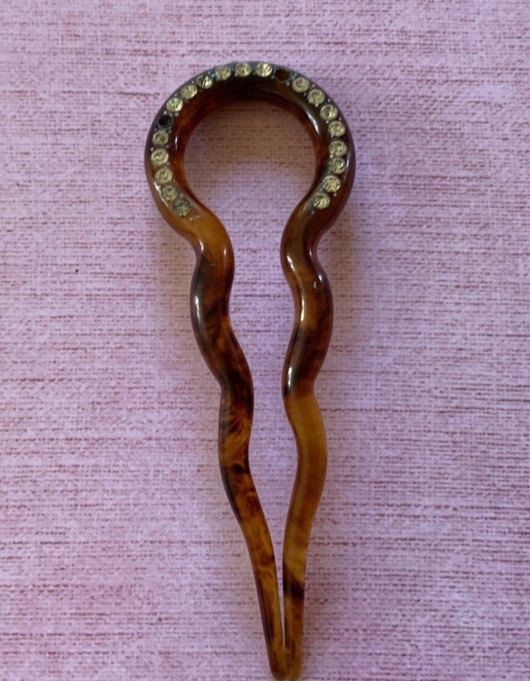 Lot of 4 Antique Victorian Style Faux Tortoise Shell Hair Combs