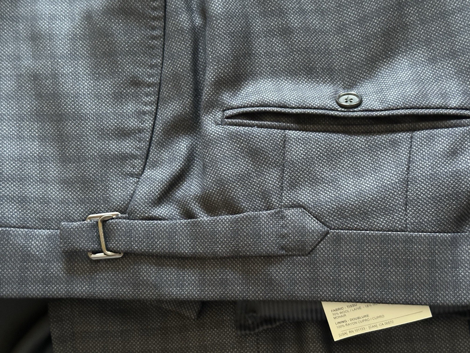 $4.8k NWT TOM FORD Grey Check 44R eu54 2 pc Windsor Wool Silk Mohair suit ITALY