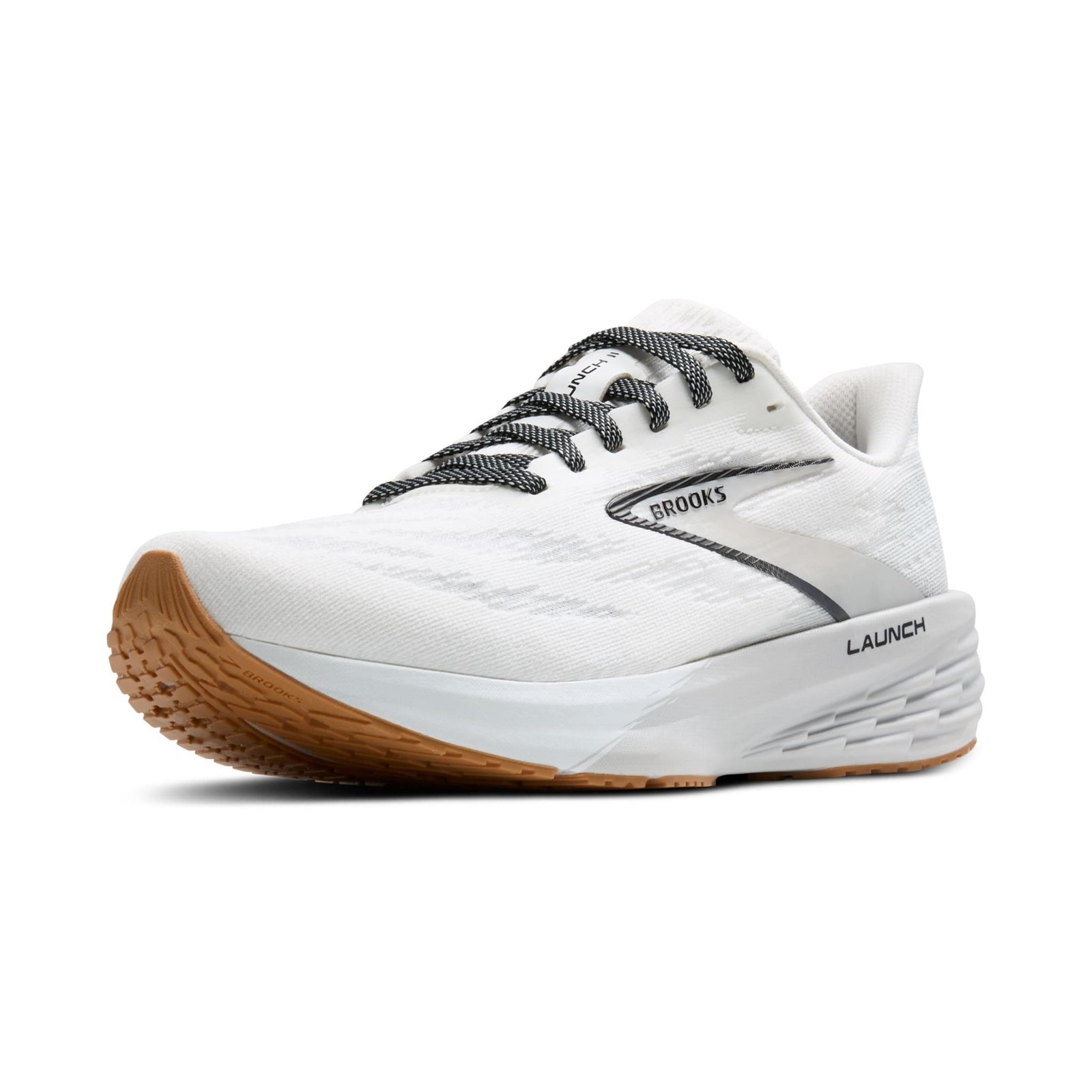 Brooks Mens’ Launch11 Road Running Shoes – White/Grey/Black