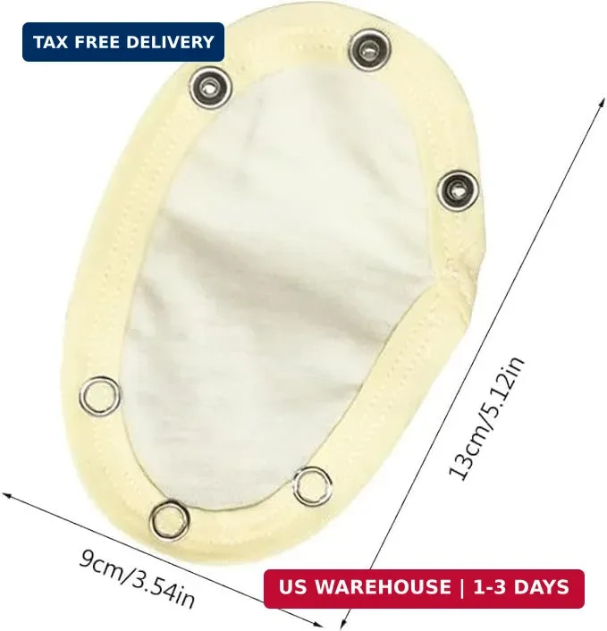 5Pcs White Jumpsuit Diaper Infant Romper Length Extender Bodysuit Snap Button Ex