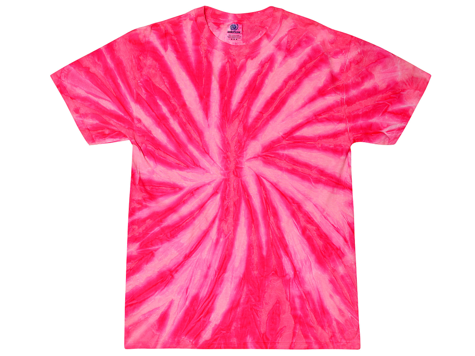 Vibrant Multicolor Tie Dye T-Shirts Adult & Kids 100% Cotton Colortone
