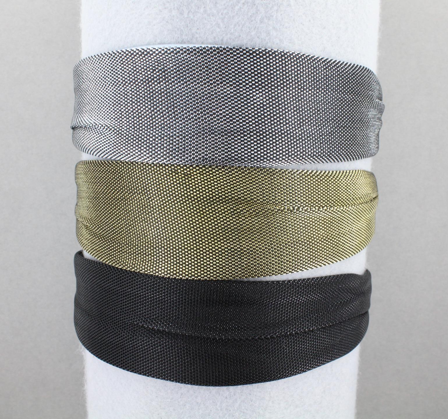Black headband 1 5/8″ wide shiny satin fabric covered hair band no teeth