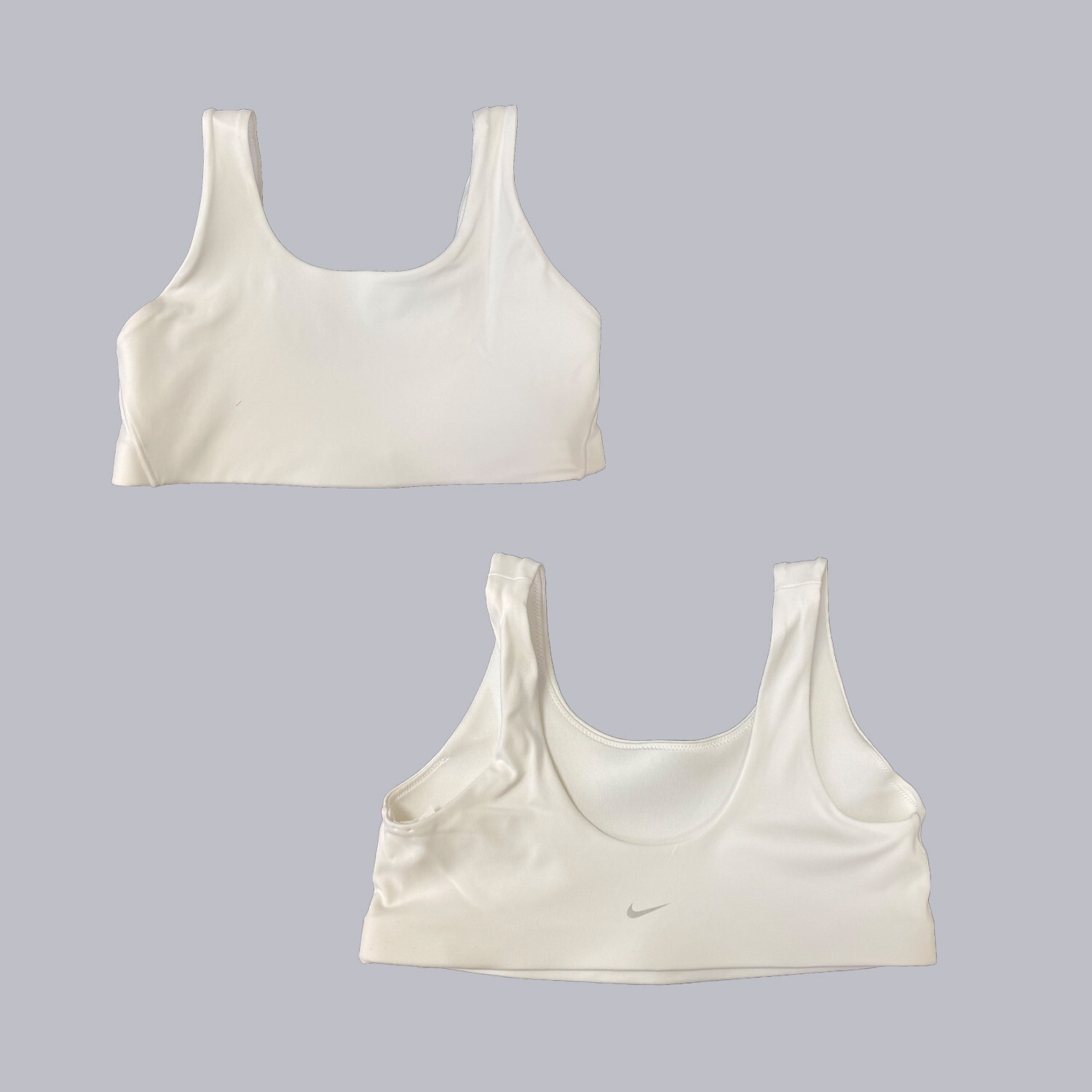 Nike Sports Bra Alate All U Light-Support Lightly Lined U-Neck, White DV9855