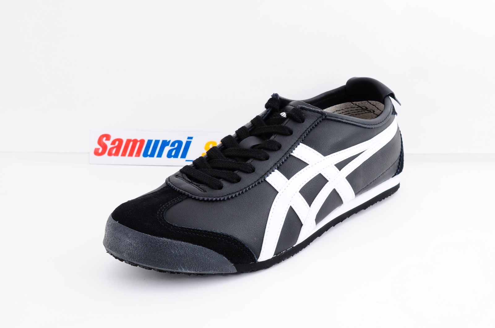 Onitsuka Tiger Genuine MEXICO 66 1183C102 BLACK /WHITE US Buyer No Import duties