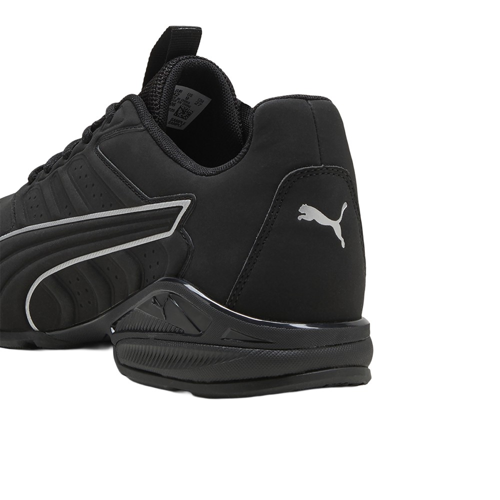 PUMA Electro Synthetic Leather Lace Up Mens Black Sneakers Casual Shoes 3130920