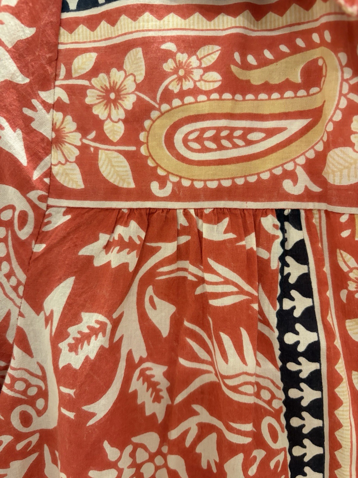 Maison Hotel Bruna Blouse/Shirt Palm Rosso Print Medium 100% Cotton slow fashion