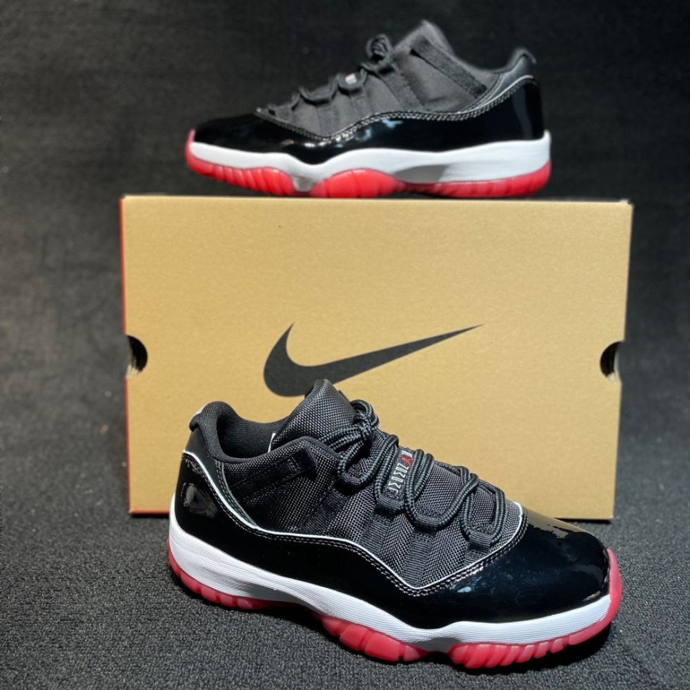 AJ 11 Retro Low ‘Bred’ FV5104-006 2025 Unisex Black Red
