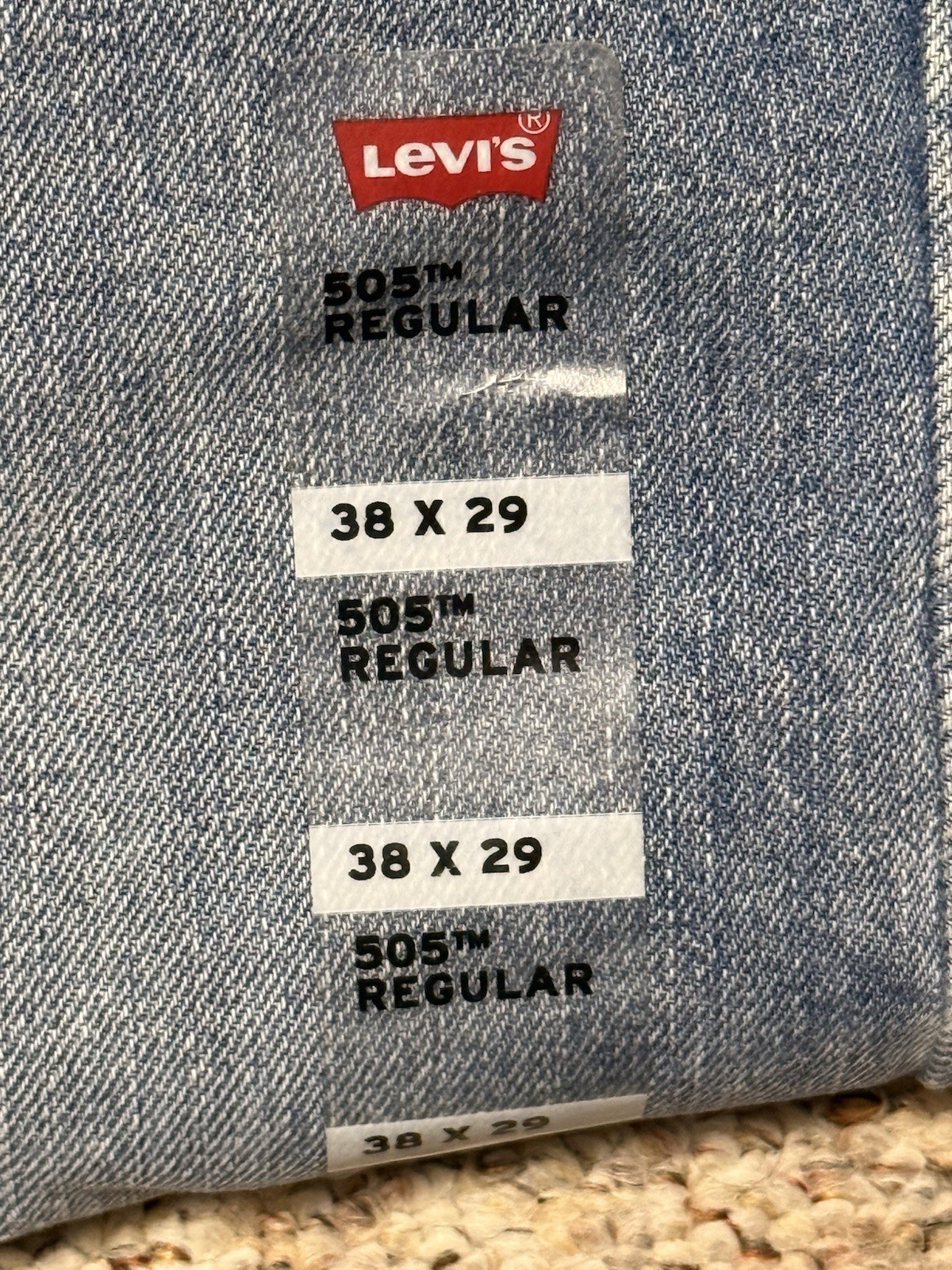 Levi’s 550 Men’s Relaxed Fit Jeans – Stonewash Blue (00550-4891) 38×29