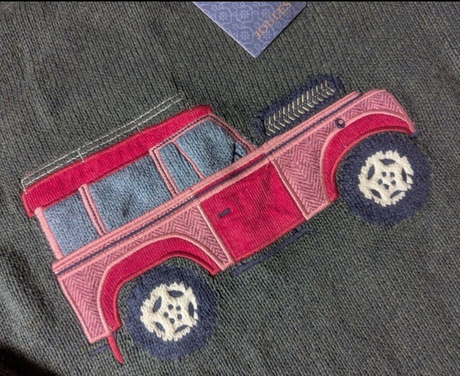 Joules Rutland Green Intarsia 4×4 Cotton Rich Jumper XL (UK20-22) BNWT RRP£69