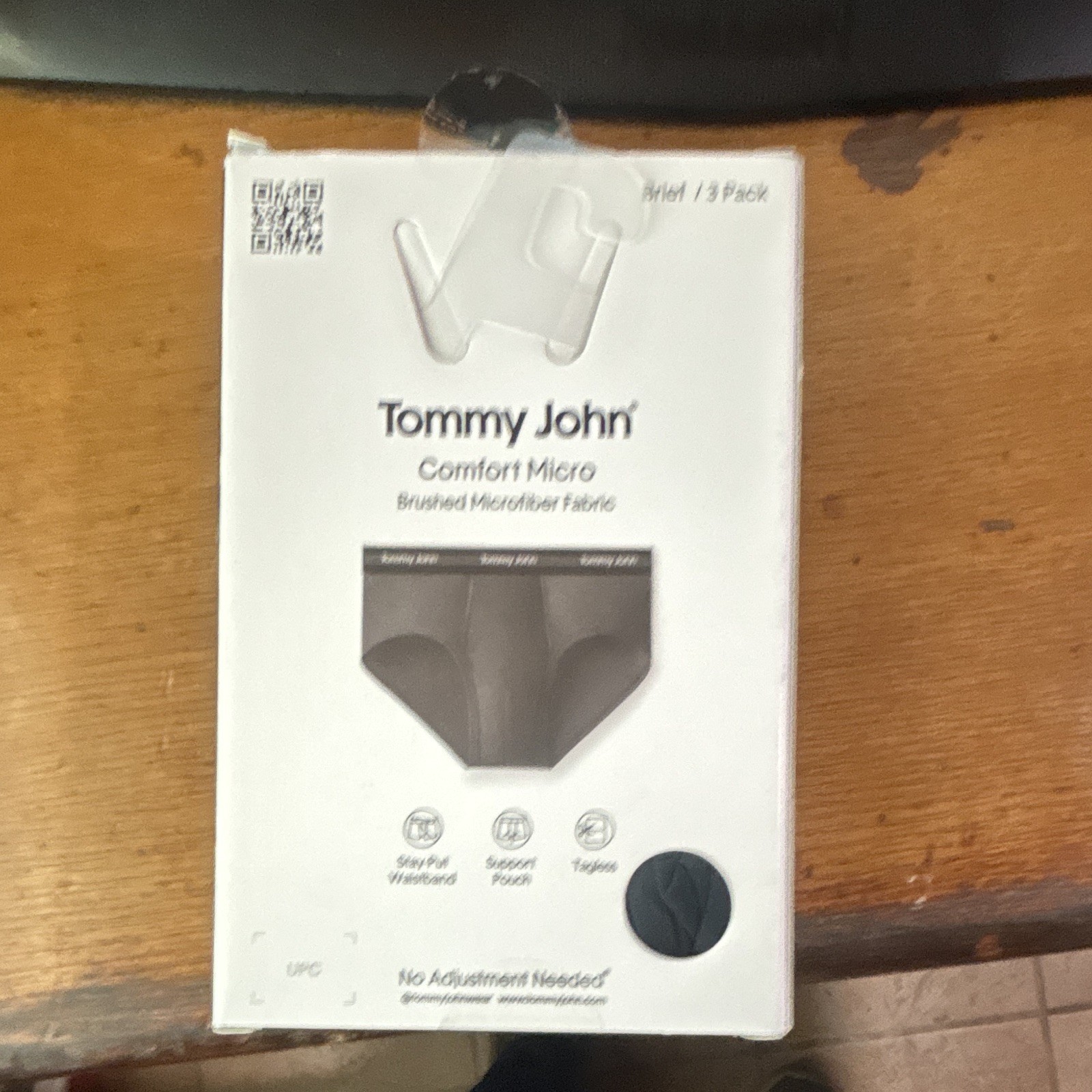 Tommy John Comfort Micro 3-Pack Microfiber Briefs XL Gray Tagless 4-Way