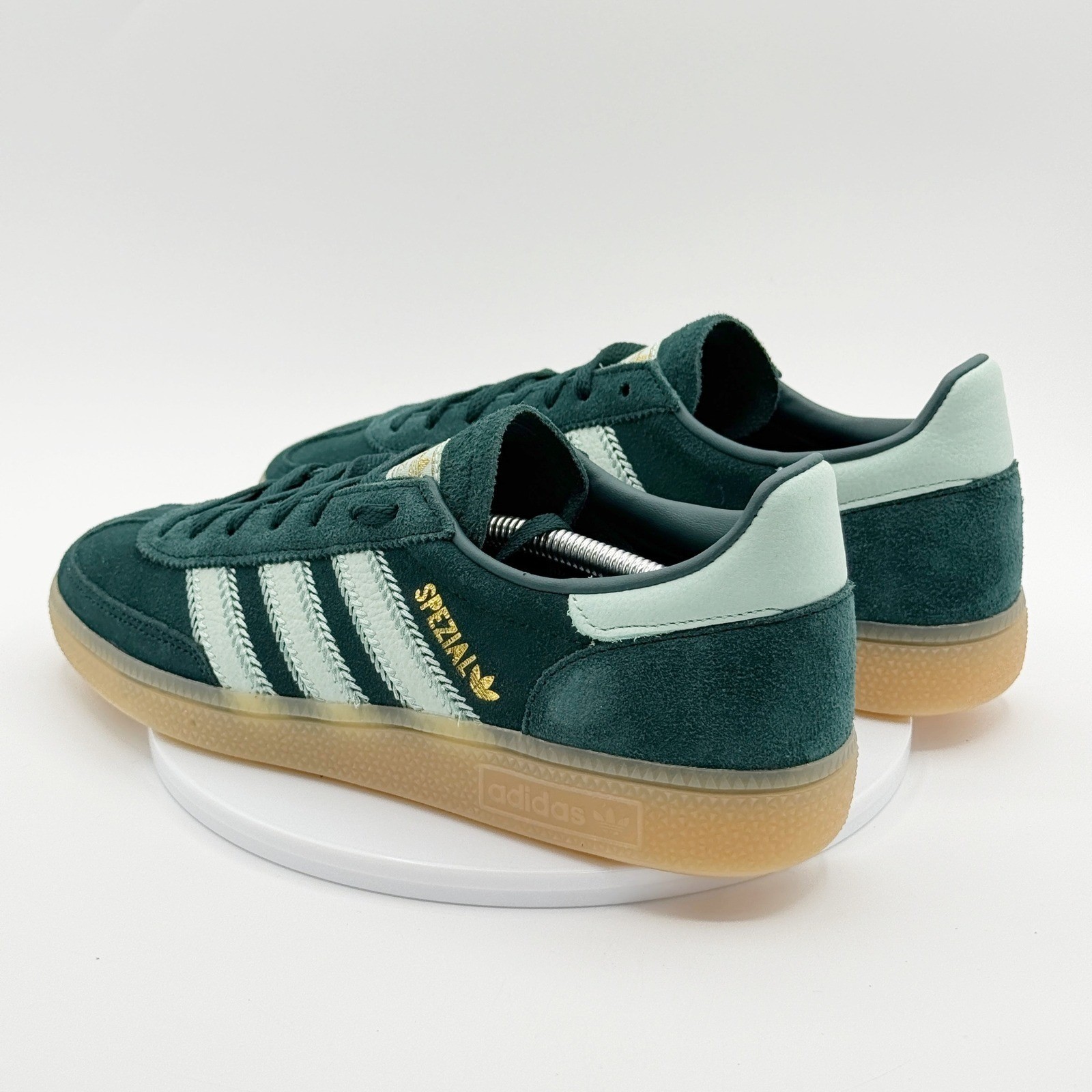 Adidas Handball Spezial W Sneaker Size 10 Aurora Ivy/Ash Green/Gum Women JR0847