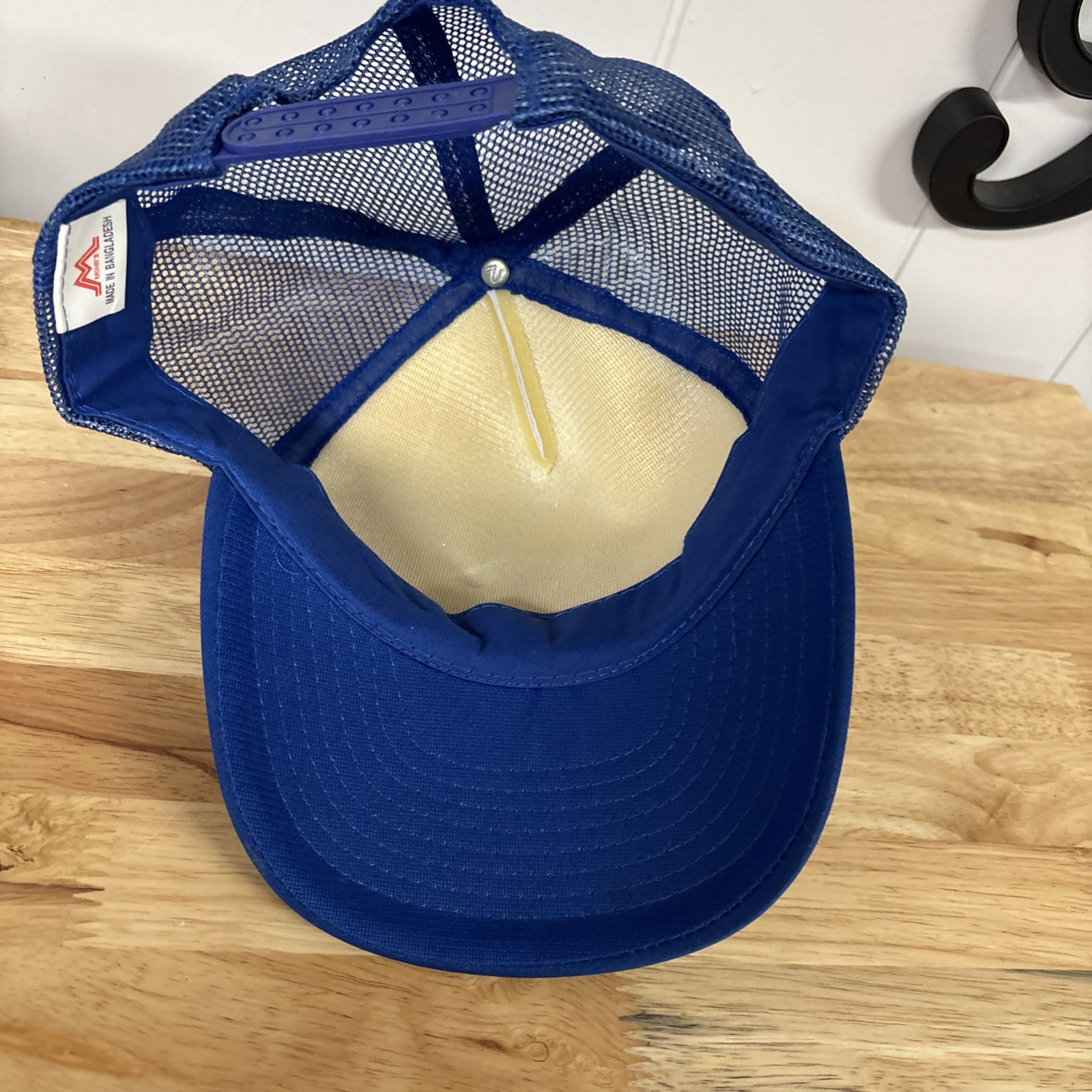 Vintage Ford Lincoln Mercury Trucker Snapback Mesh Trucker Hat Cap Blue White NY