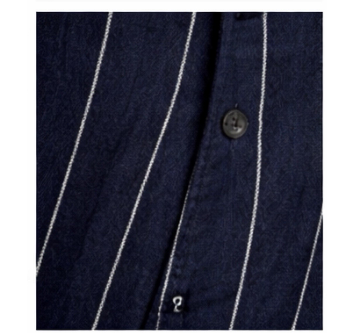 Navy Pinstripe Midi Dress Fully Lined Minimalist Pullover Designer Style M