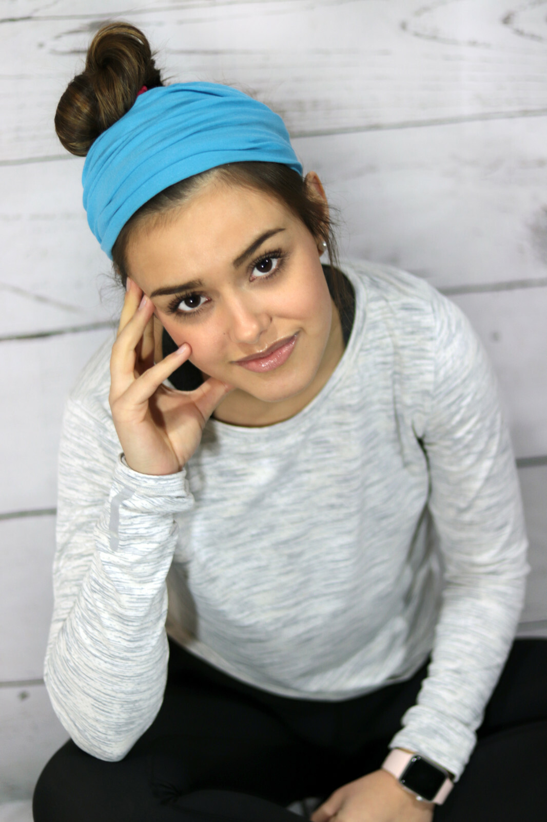 Women Yoga Sports Sweatband Wide Headband Stretch Elastic Hair Band Headwrap