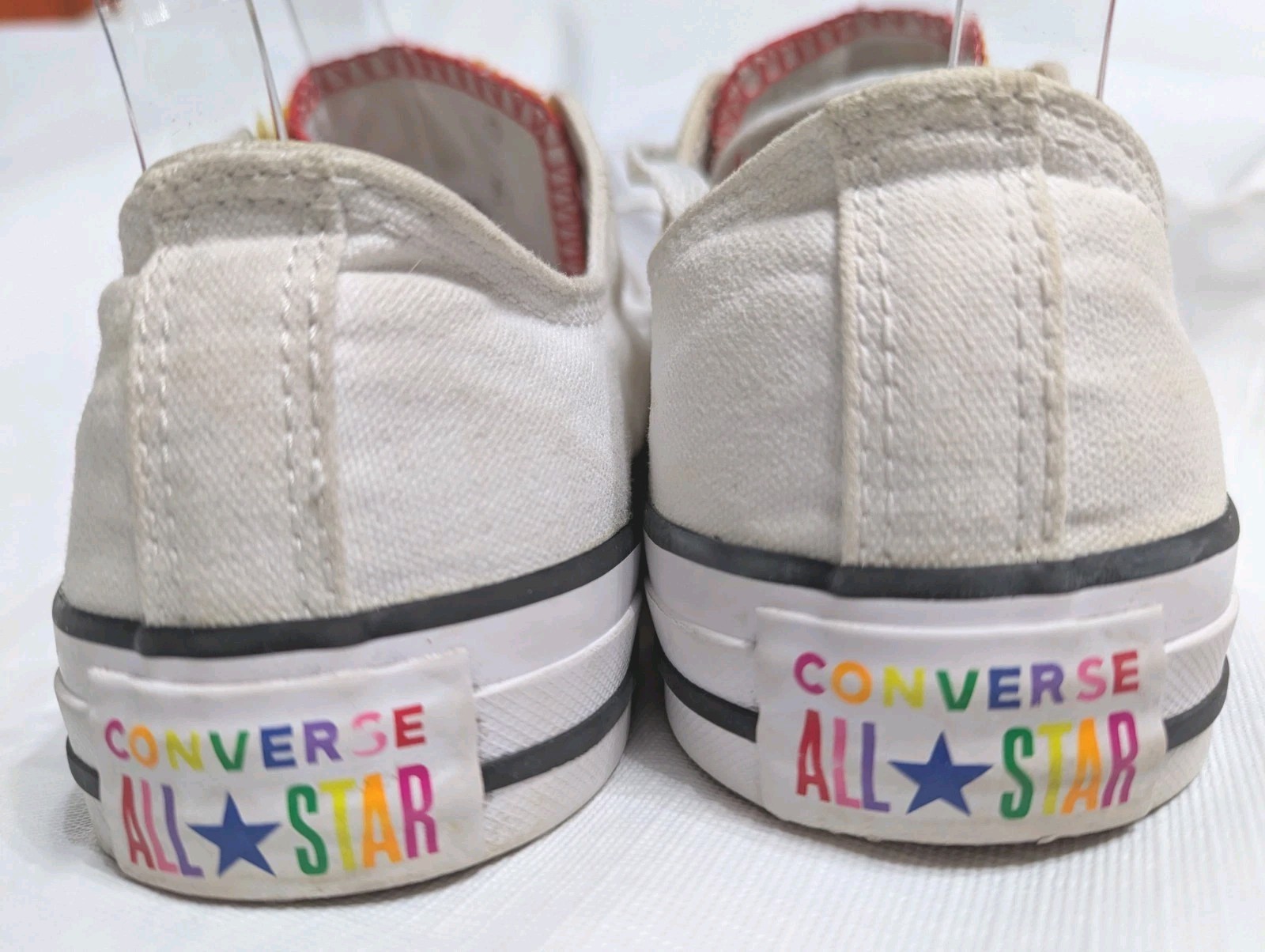 Sneakers Converse All Stars RAINBOW TONGUES Low Top Unisex Shoes Sz W8 M6 Pride