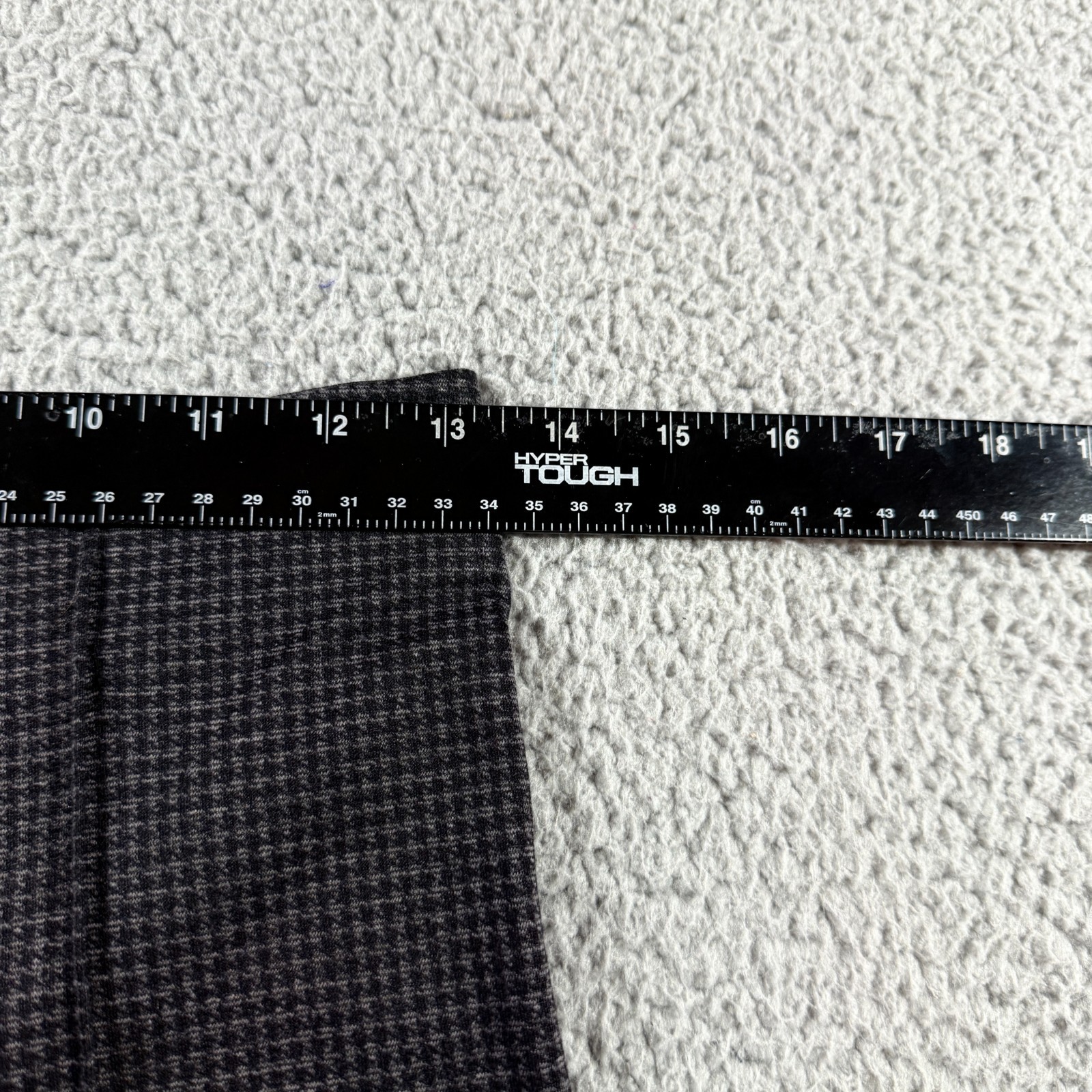 Haute Monde Womens Pants Black Gray Checkered Slim Fit Stretch Trousers Size M