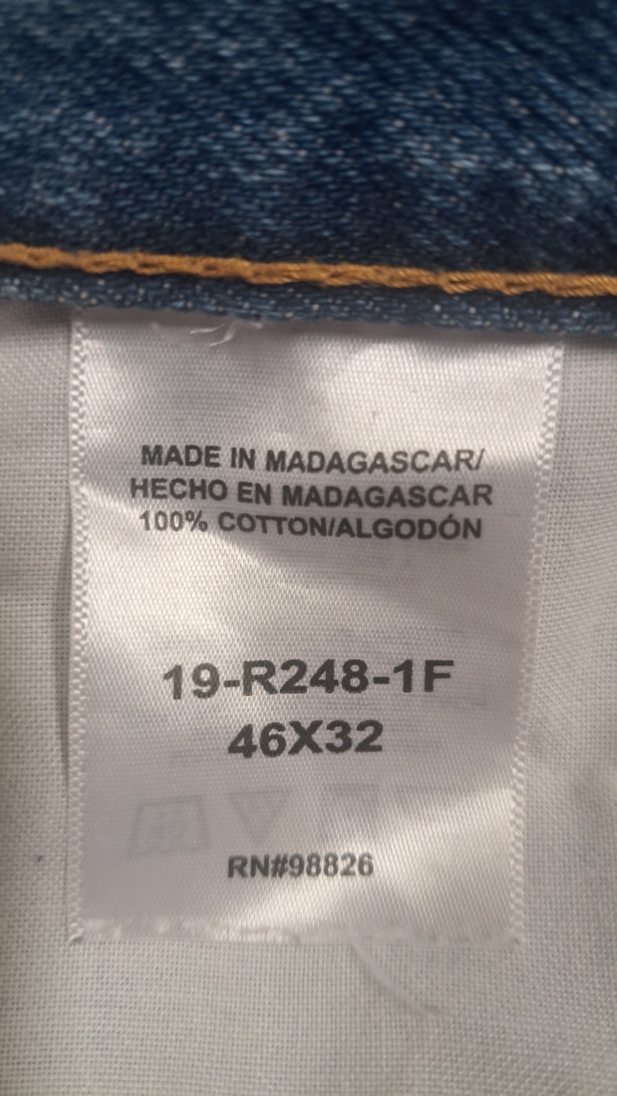 Schmitt Mens Carpenter Workwear 46×32 Indigo *See description