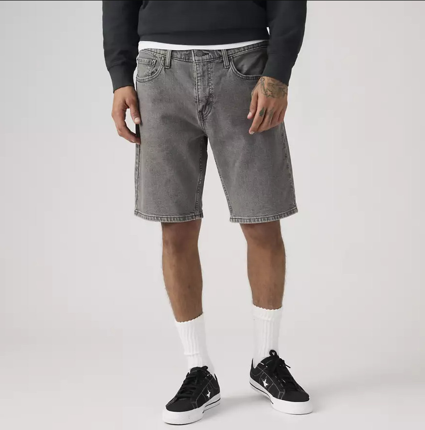 Levi’s 405 Standard 10″ Men’s Shorts – Greyscale – Grey – Length 10 NEW