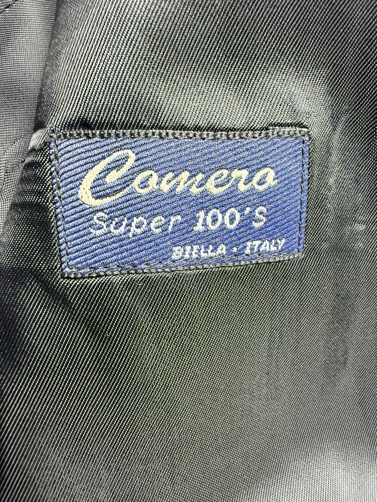 Vito Rufolo Suit Mens 48R 43×28 Made in Italy Lessona Super 100s 2 Piece Cuffed