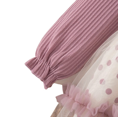 Baby Girl Polka Dot Dress – Cute Purple Children’s Clothing for 6M+