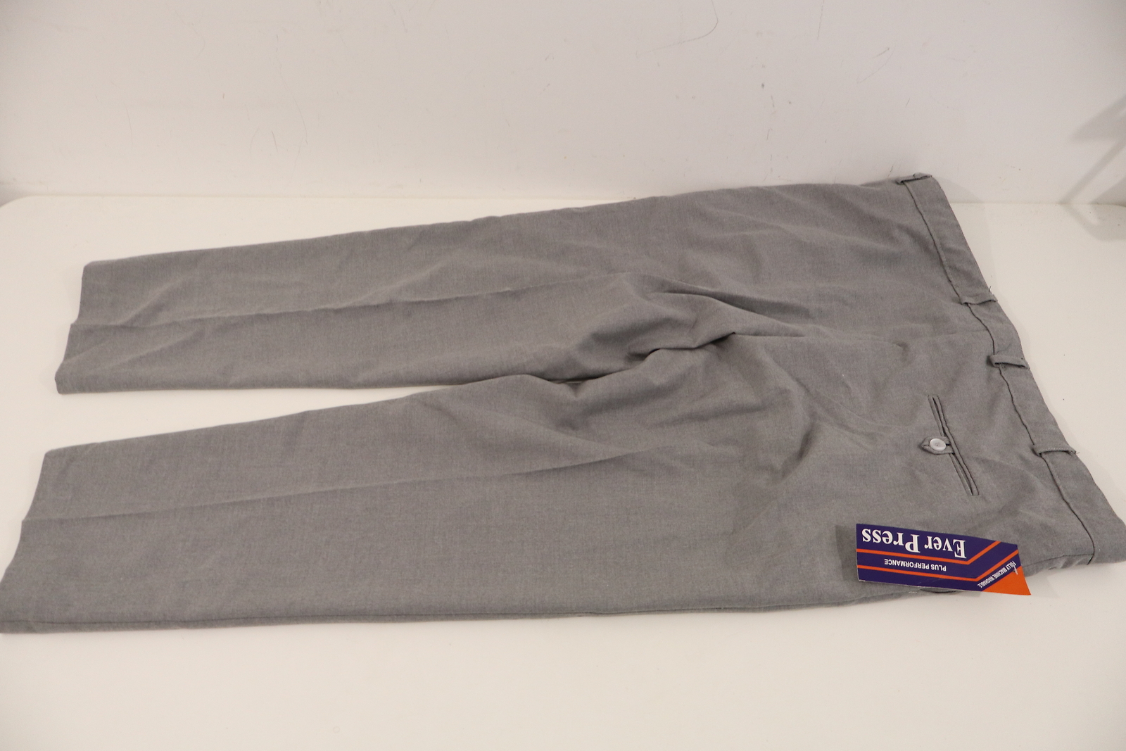 Vintage 90s Deadstock Ever Press Men’s Grey Trousers 46 Machine Washable England