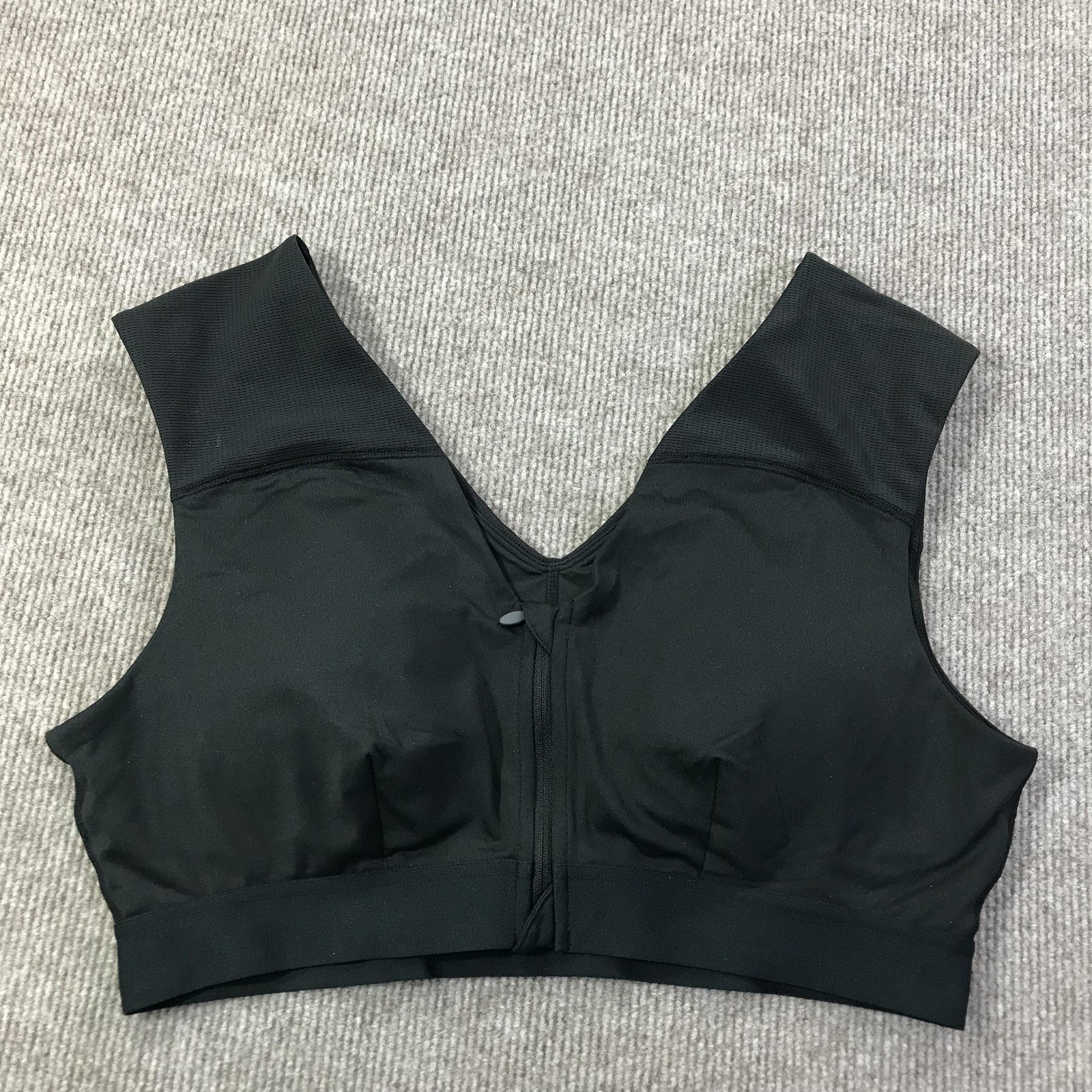 Tommie Copper Sport Bra Womens 2XL Black Shoulder Support Activewear Gym Comfort