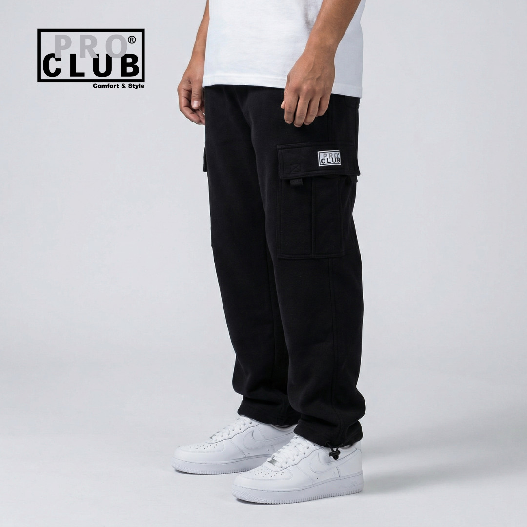 Pro Club Men’s Heavyweight Fleece Cargo Pants