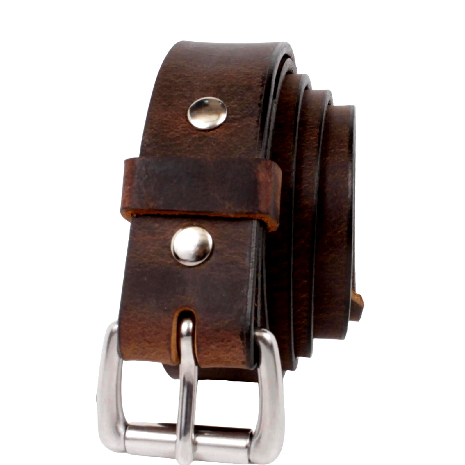 MEN’S GENUINE BUFFALO LEATHER BELT HEAVY DUTY WORK DRESS 1 1/4 _AMISH MADE_1.25″