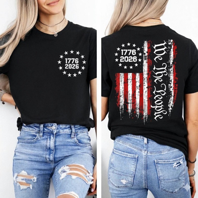 250 Anniversary USA 250th American Flag Patriotic 250 Years (Front/Back) T-Shirt