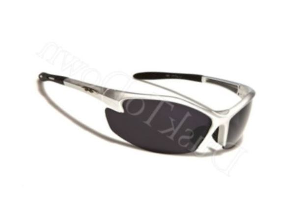 New X-Loop Sports 100% UV400 Sunglasses Silver Frame Gray Lens 358-S