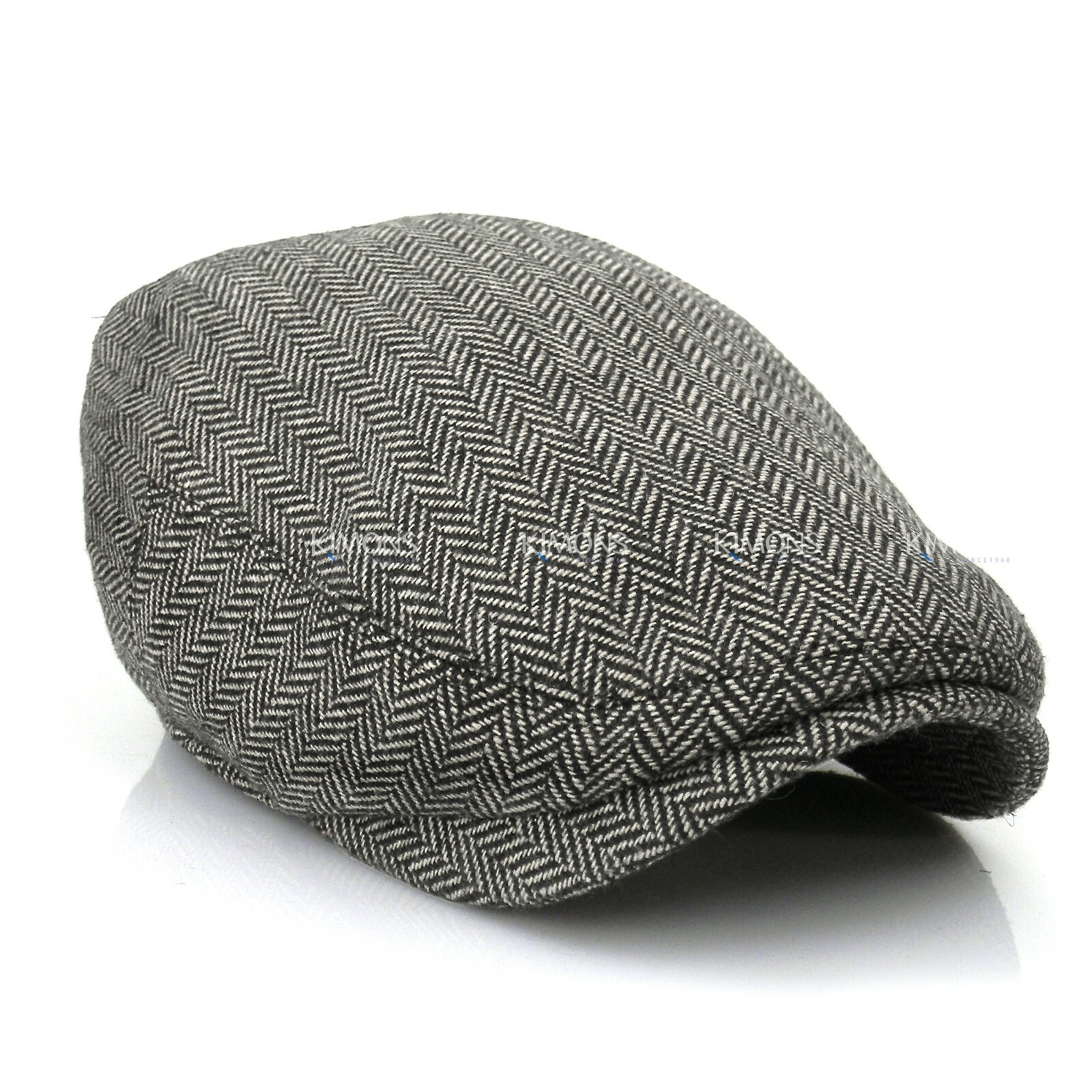 EM Herringbone Ivy Hat Wool Stripe Gatsby Cap Golf Driving Flat Cabbie Newsboy