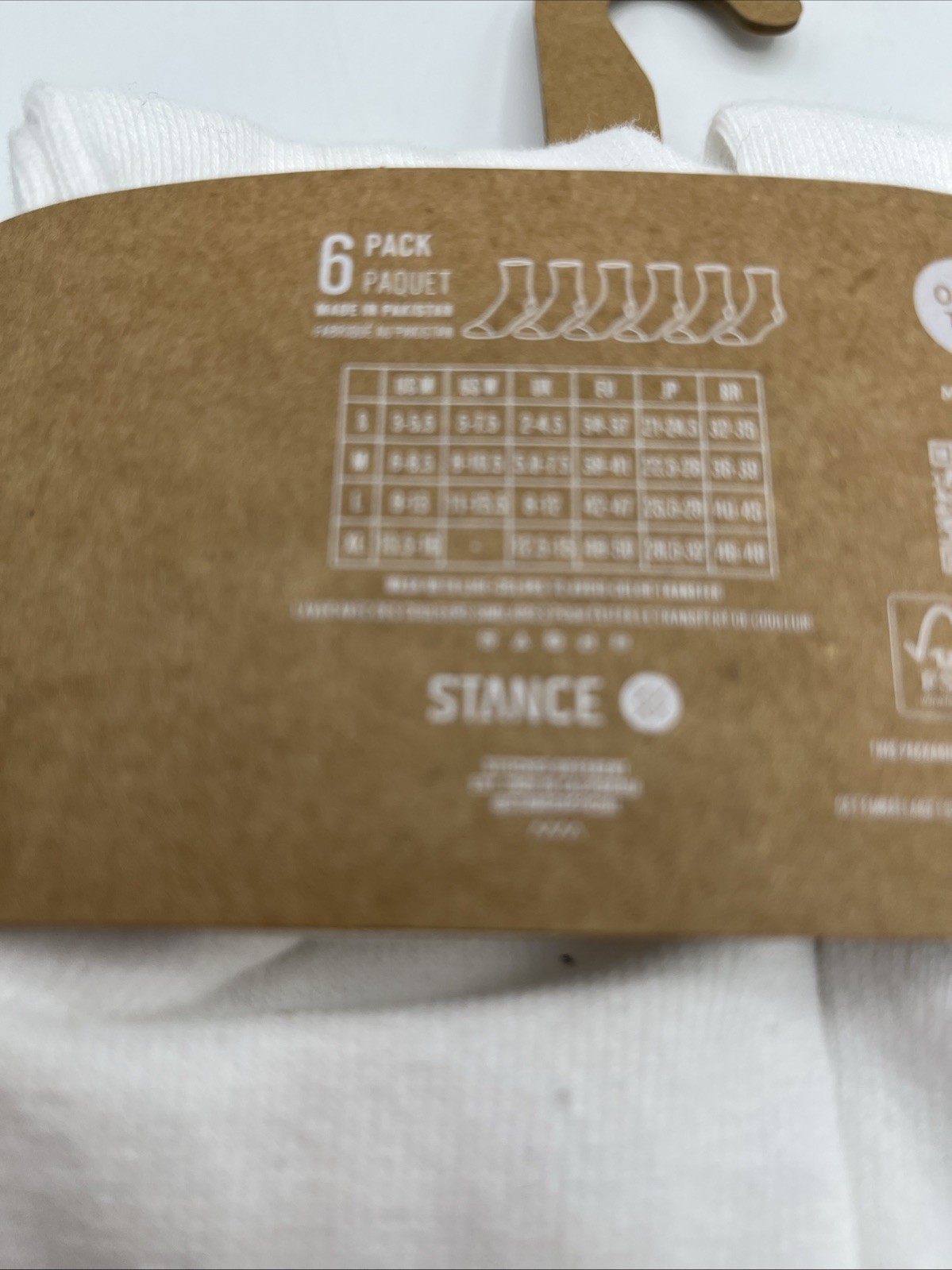 Stance Core 6 Pack LARGE Quarter Height Socks White Men’s Size 9-13 L -NWT – NEW