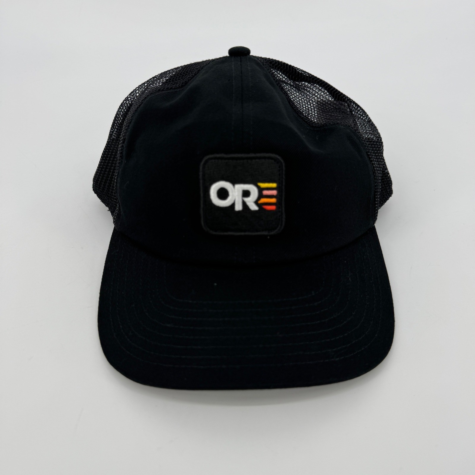 Outdoor Research Quadrise Trucker Lo Pro Cap Black Mesh Snapback Hat 300878 NEW
