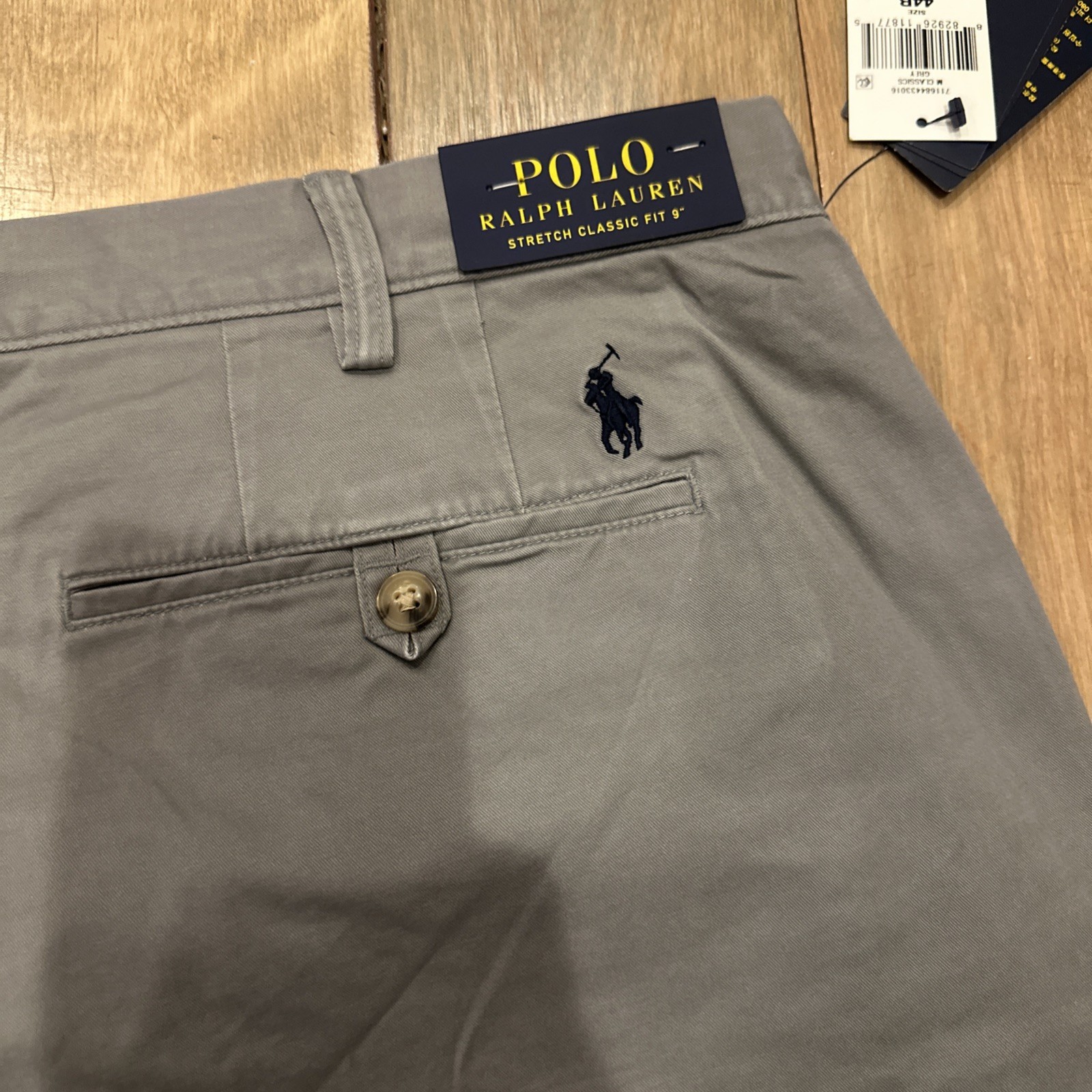 Polo Ralph Lauren Shorts Classic Stretch Fit 44B Mens Gray Preppy NWT 9in NEW