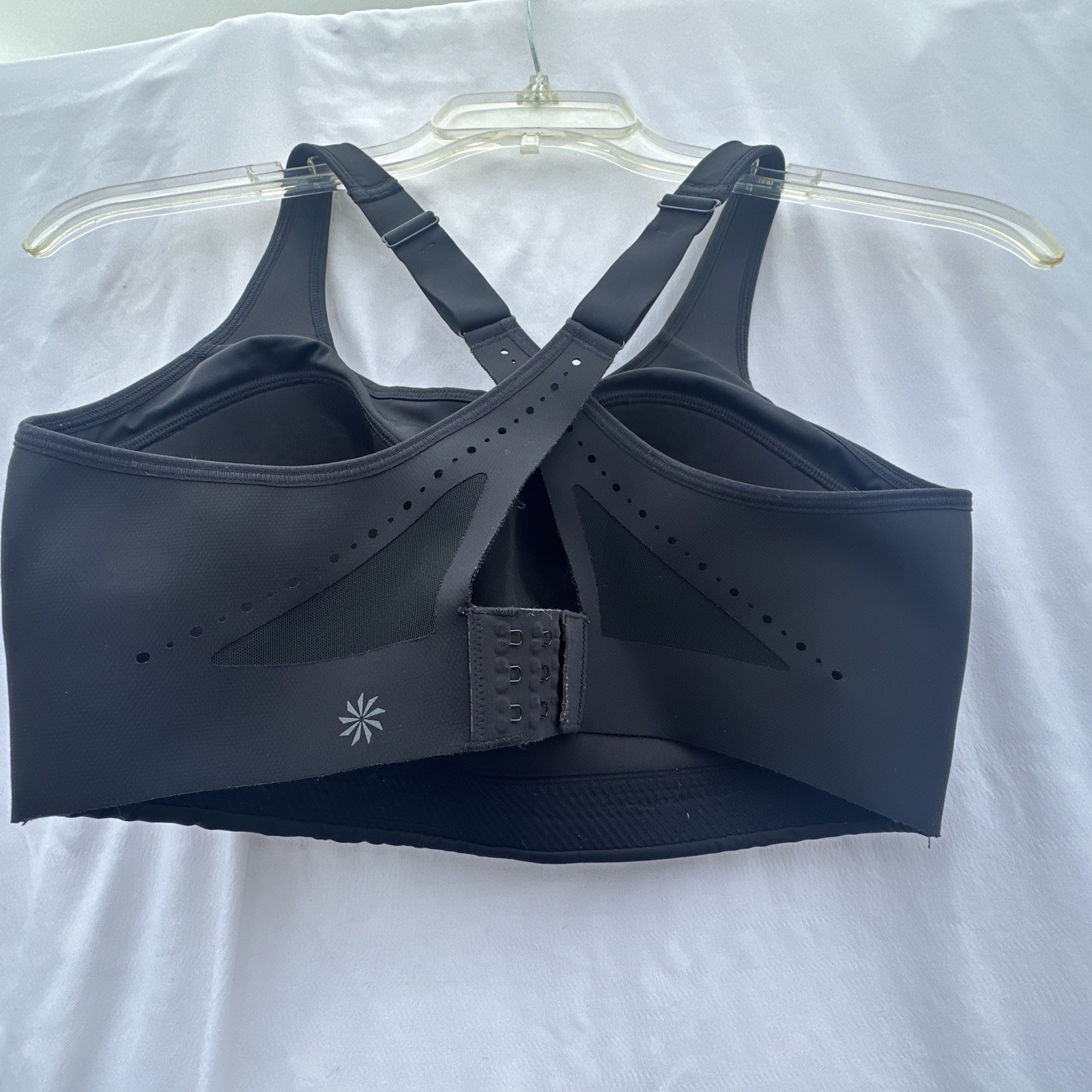Athleta 34Dd Women High Support Adjustable Black Sport Bra Very Lightly Used. 11
