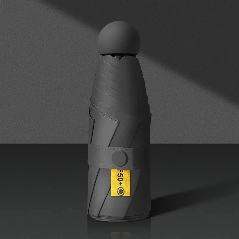 Capsule Sun Umbrella Sunscreen UV Protect Sun & Rain Compact Portable Umbrella