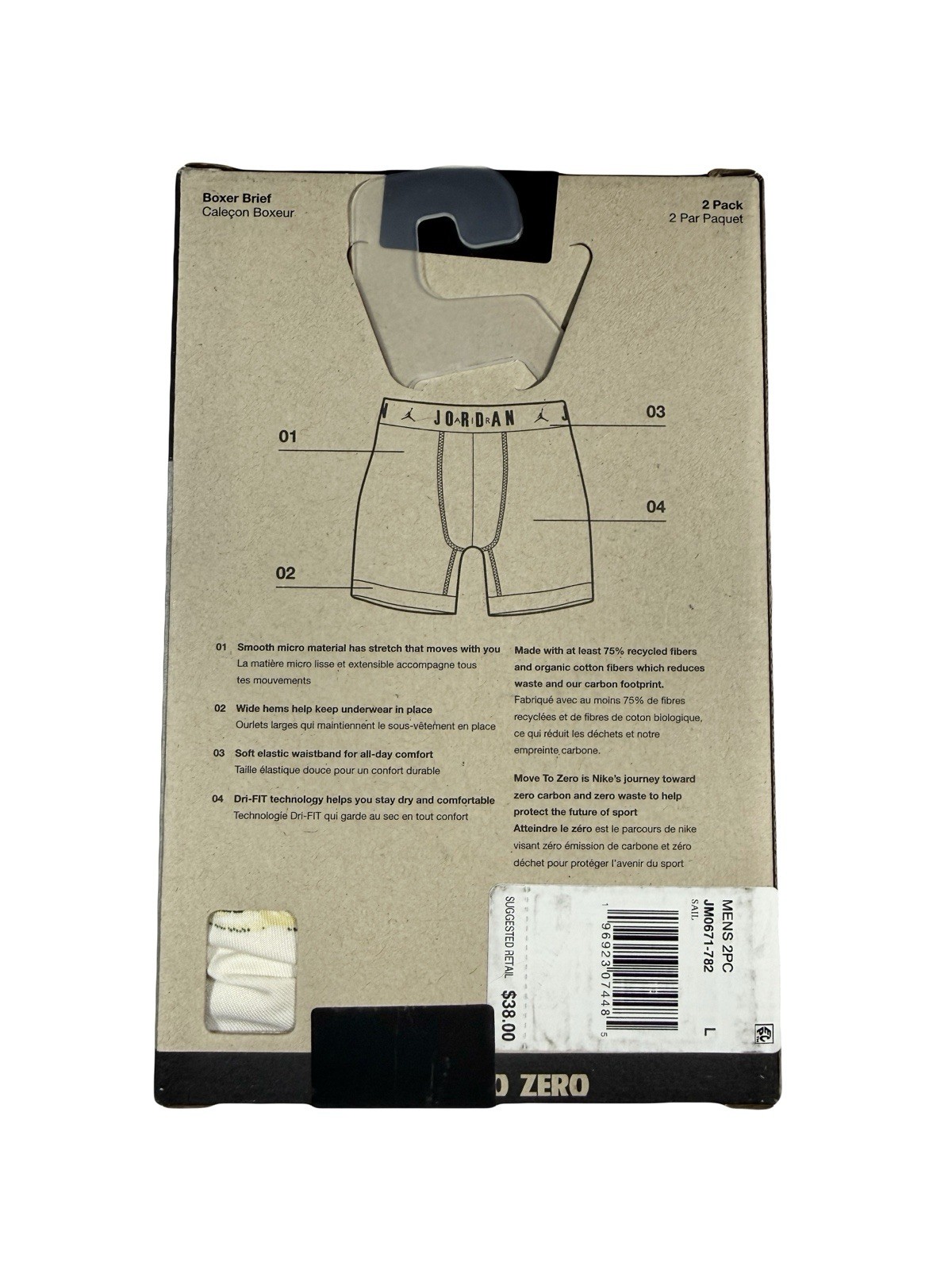 NWT. Jordan. 2 Pack. Flight Cotton Stretch Boxer Briefs. Blue. MRSP. $38.00